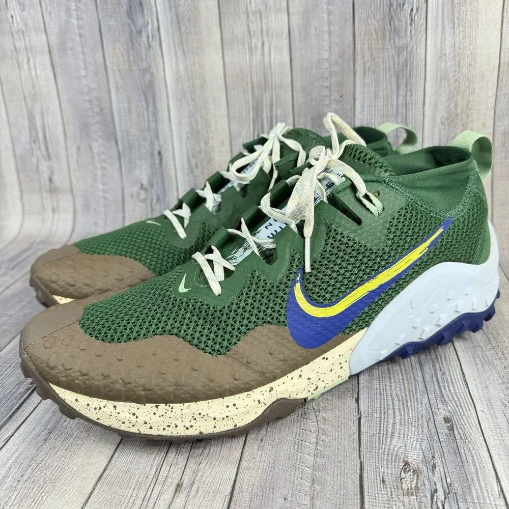 Nike Wildhorse 7 Trail Running Shoes Men’s Sz 14 Green Blue Sneakers CZ1856-303